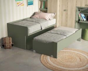 cama nido con ruedas