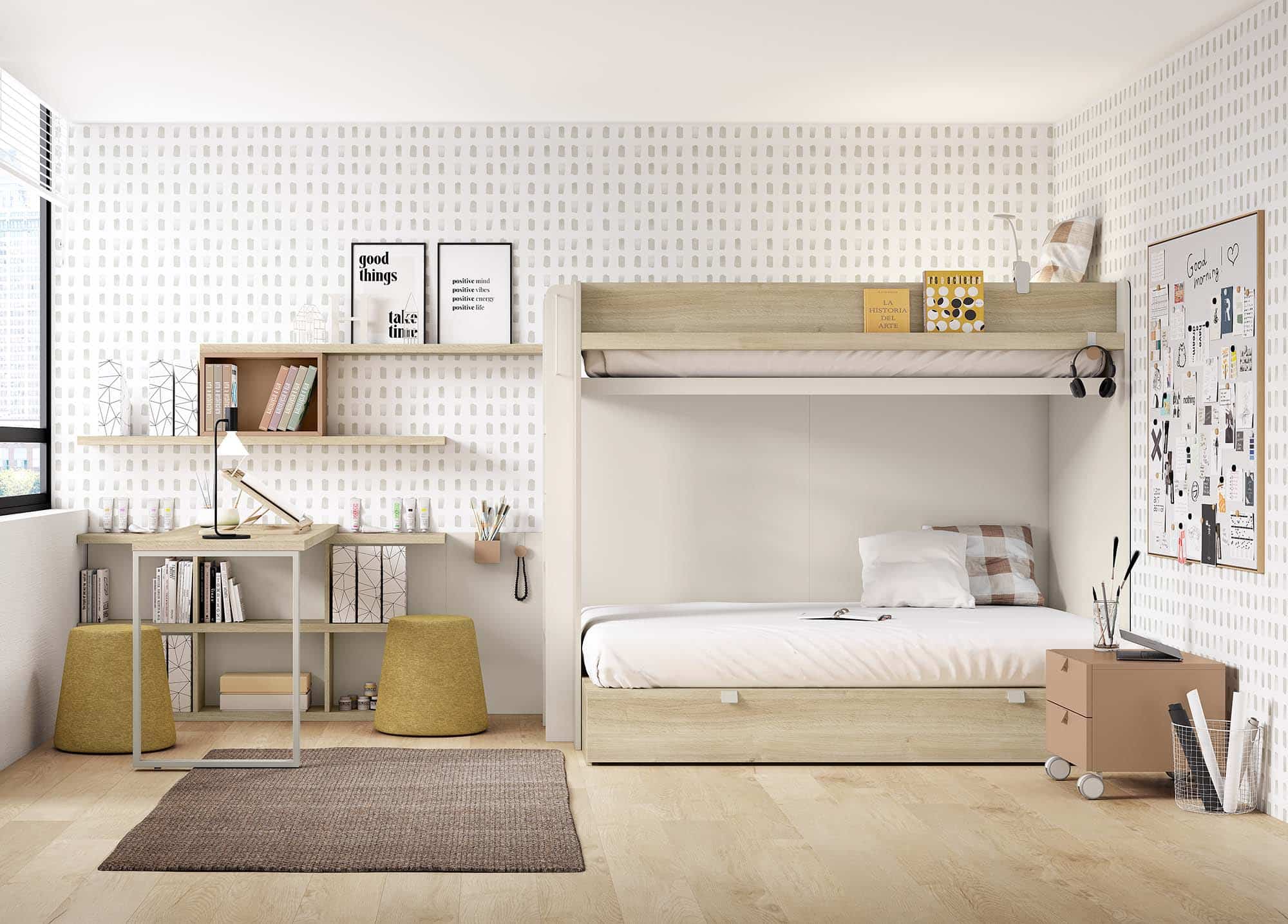litera con cama de 135