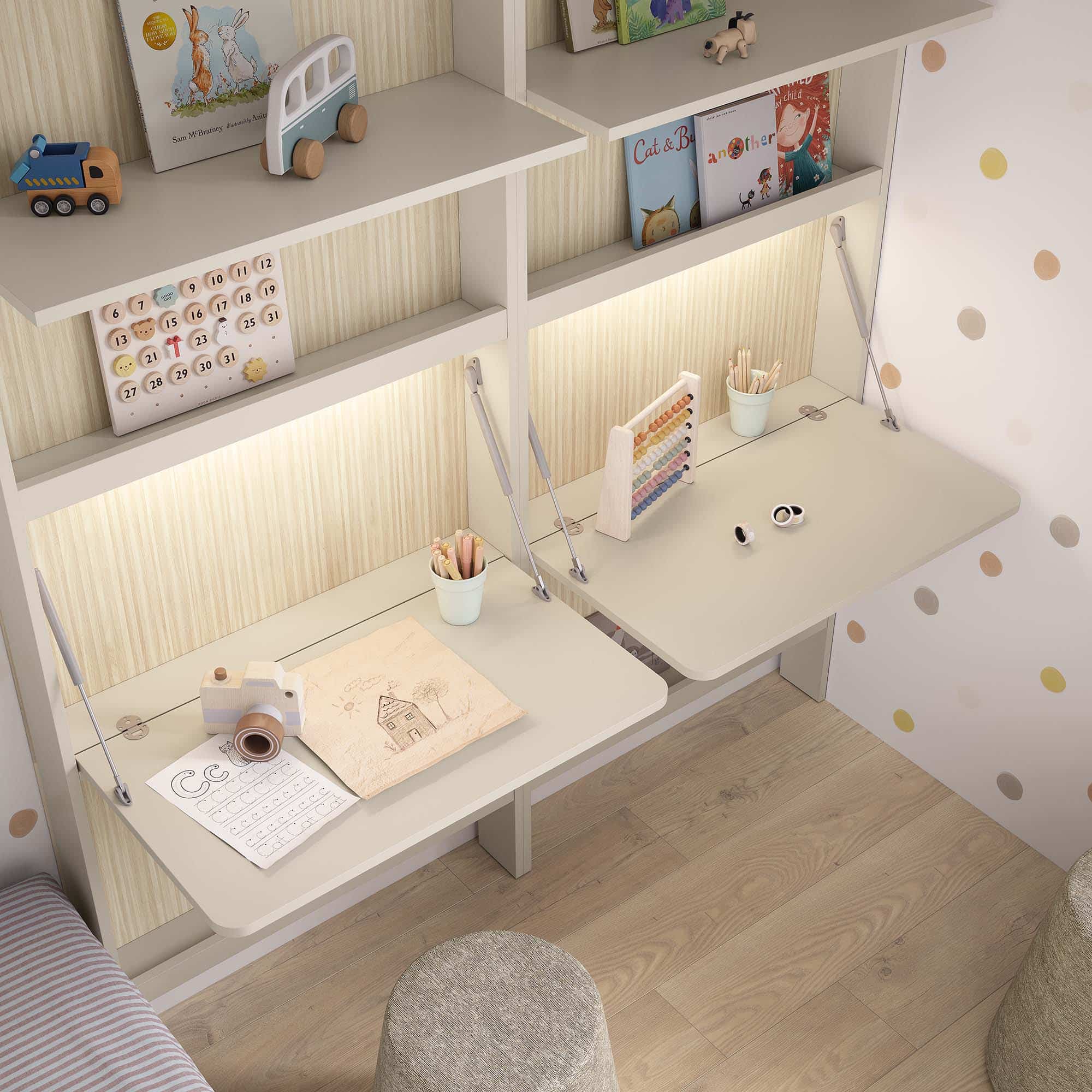 escritorios abatibles infantiles