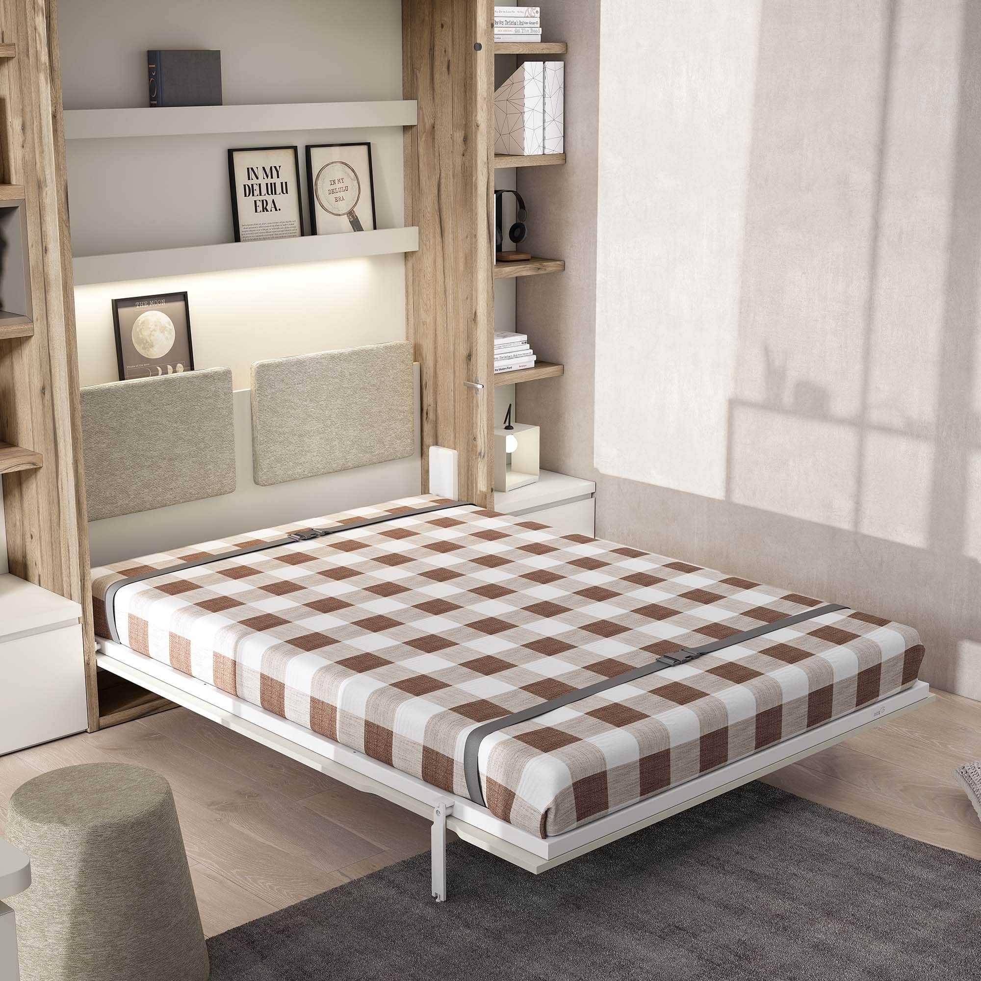 cama abatible abierta