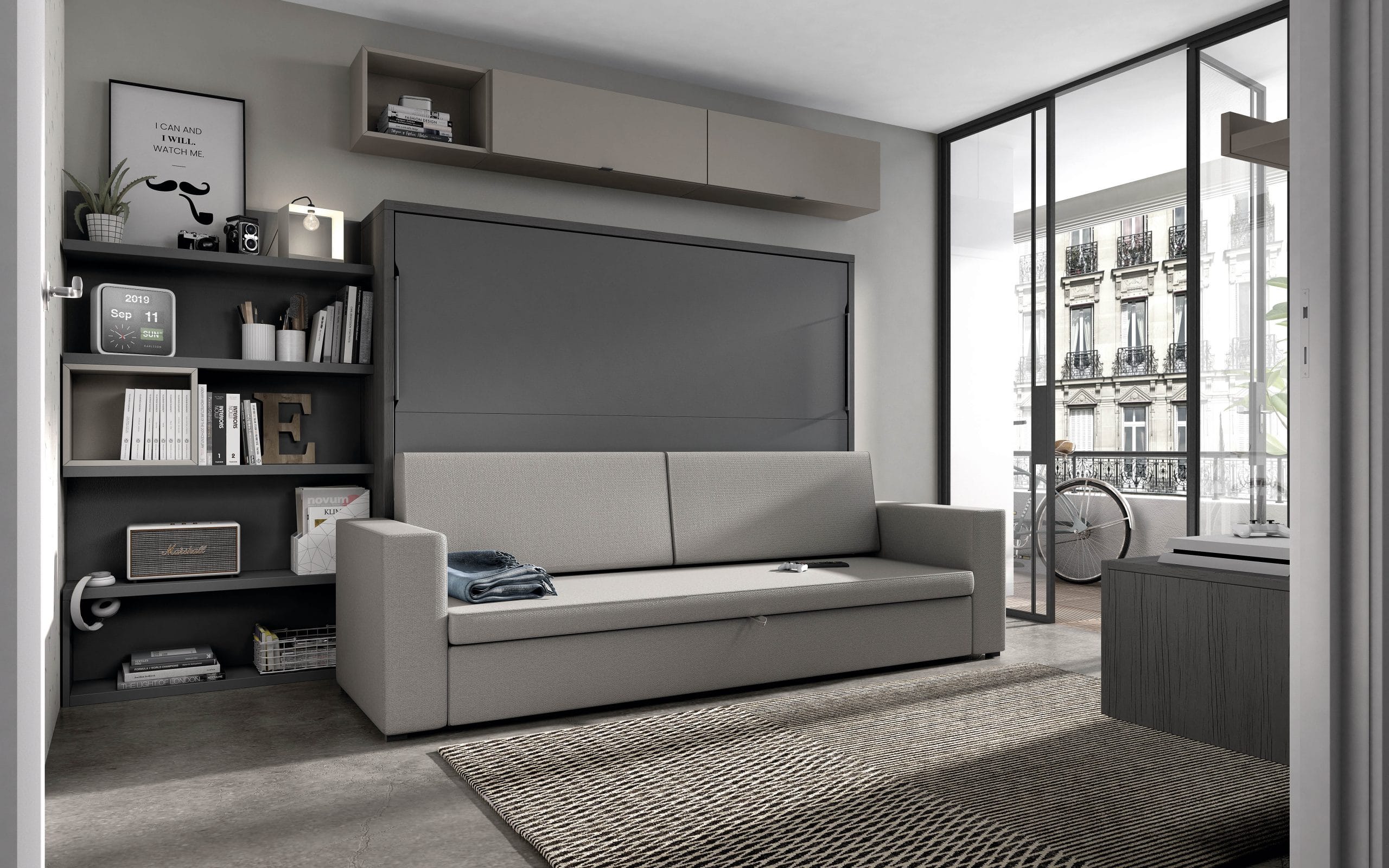 pierna Mutuo aguacero Cama abatible con sofá – Habitaciones juveniles personalizadas