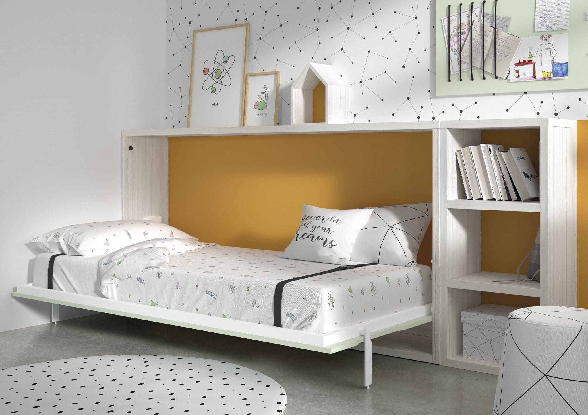 Cama abatible infantil de Muebles ROS: A creative take on household chores