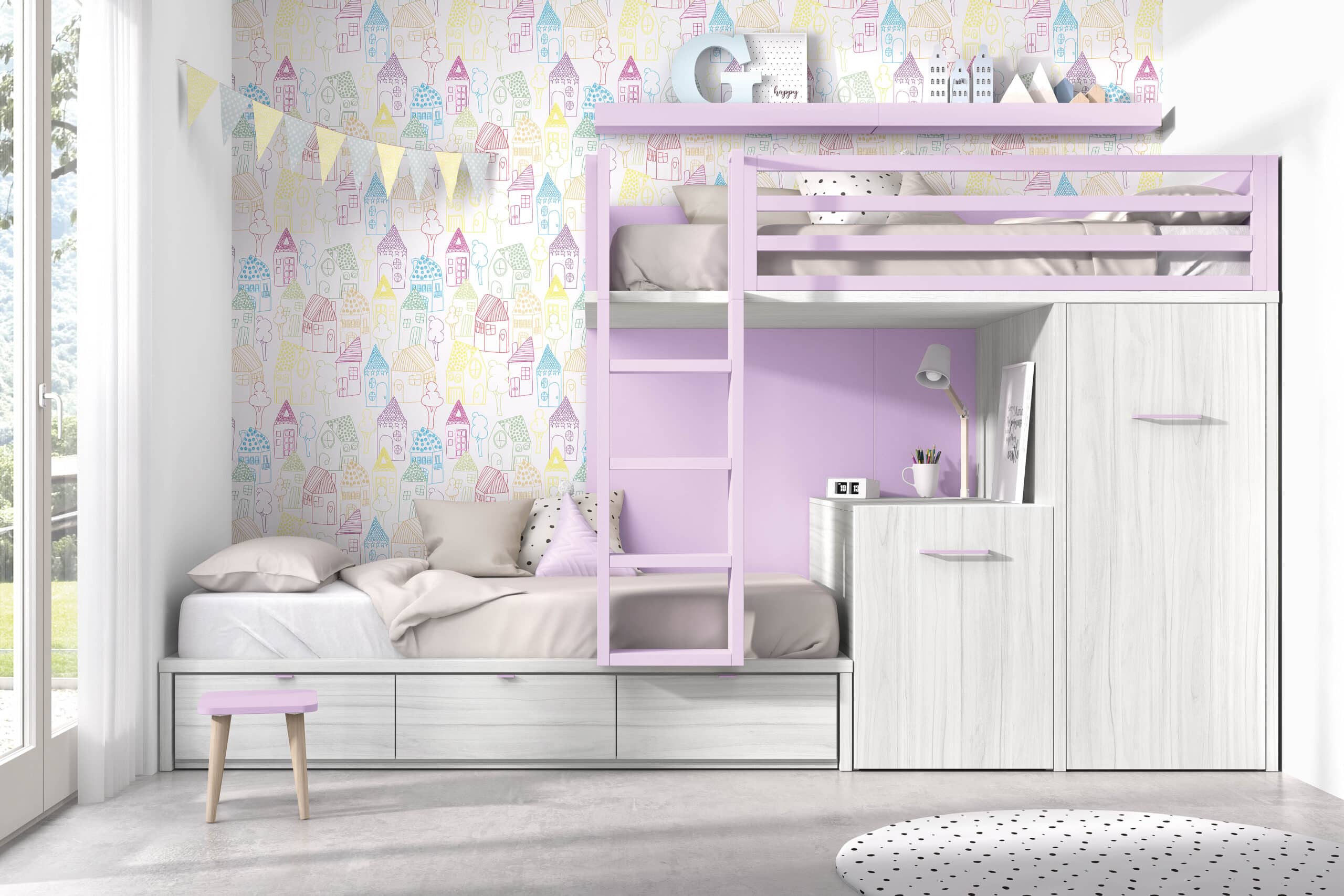 llitera infantil paper paret