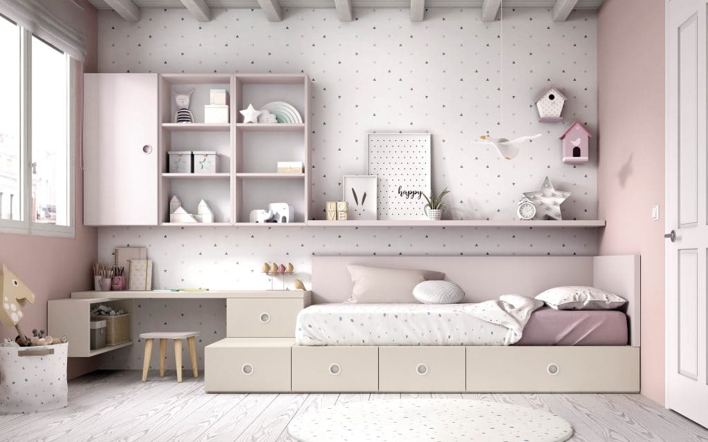 llit modular amb calaixos