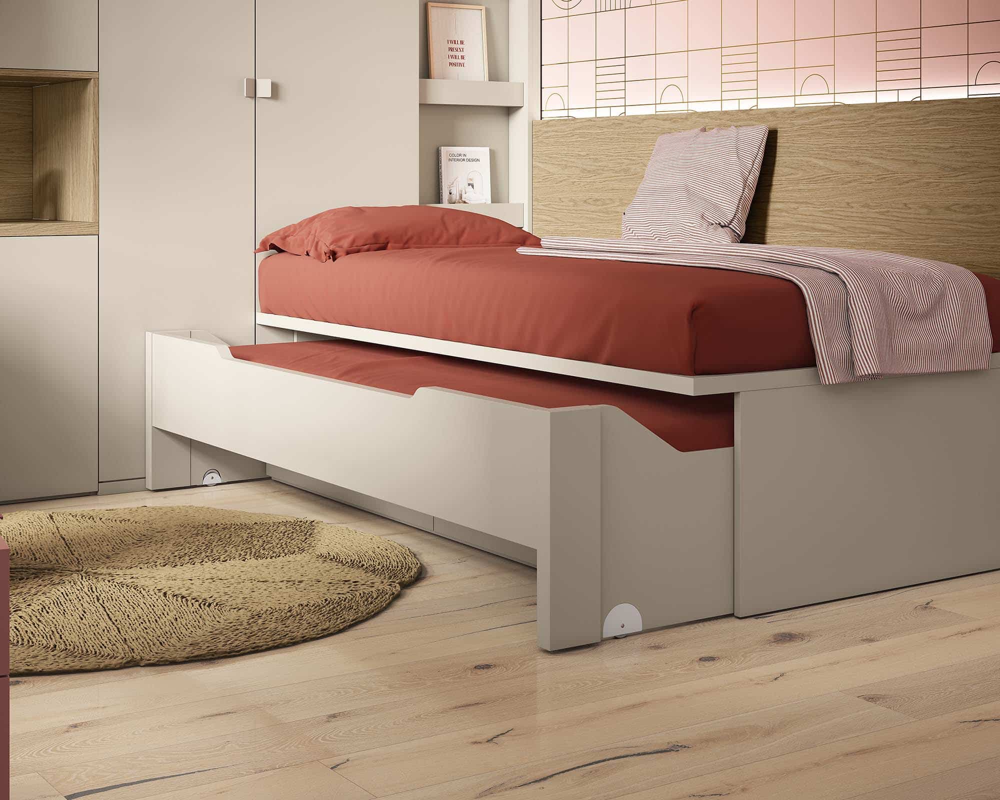 cama nido con ruedas extraible