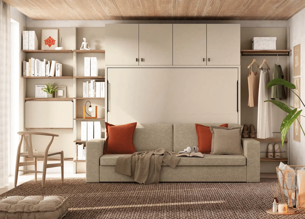 cama abatible sofa con canapé