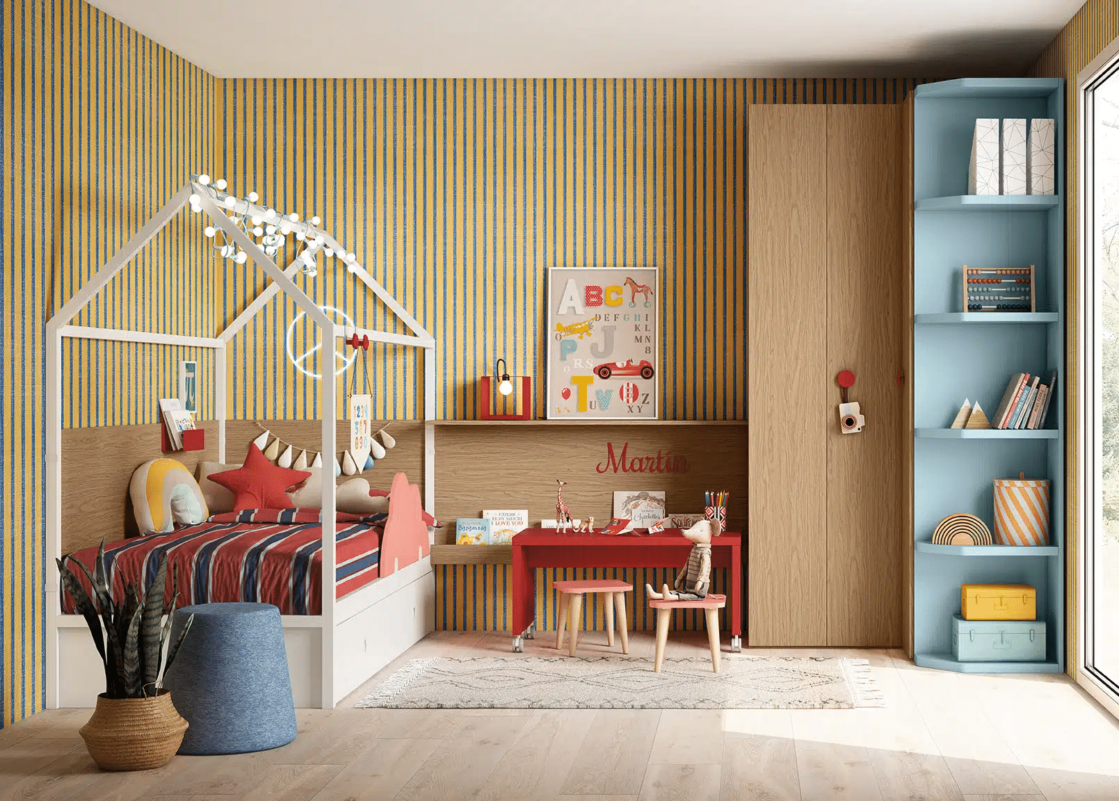 llit Montessori amb forma de caseta